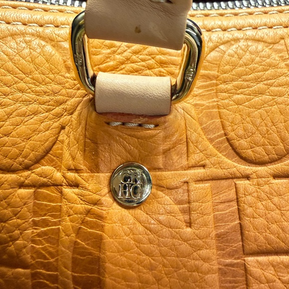 Carolina Herrera Orange CH Embossed Bag - Picture 6 of 15